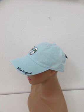 (#137) Life is Good “Good Vibes” Lit Blue Cap Unisex OSFM